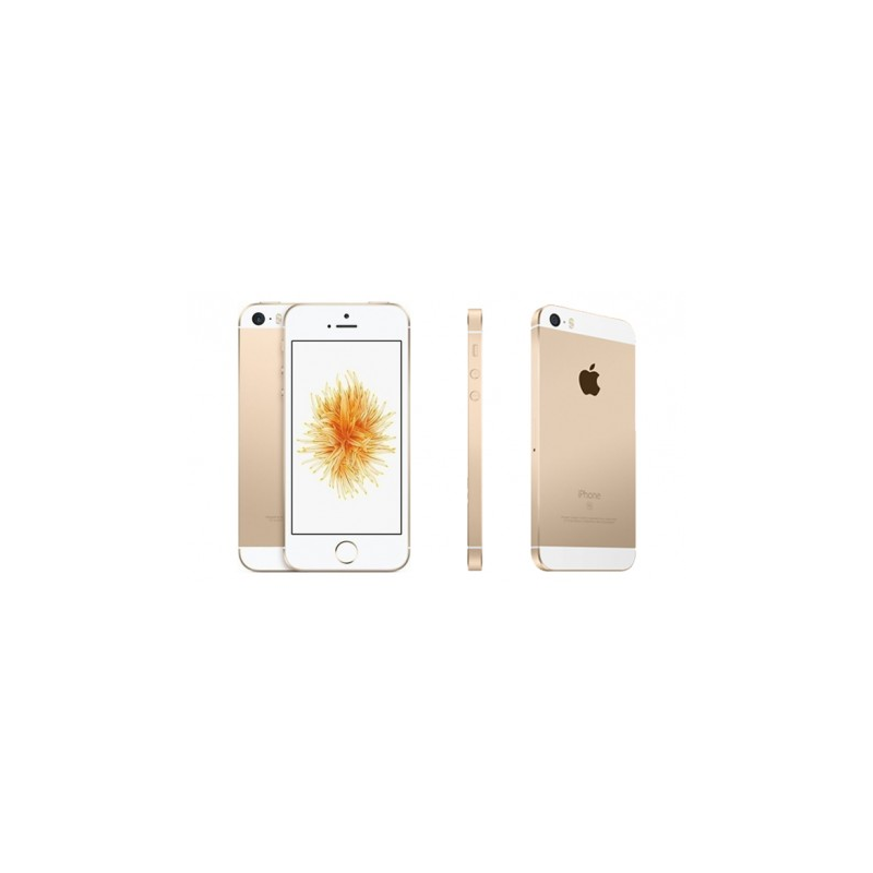 Apple iPhone SE 128GB Gold Class A-, used warranty. 12 months