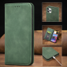 Leather Case Book Apple iPhone X Green, Action