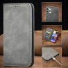 Leather Case book Apple iPhone 7, 8, SE 2020 gray, Action