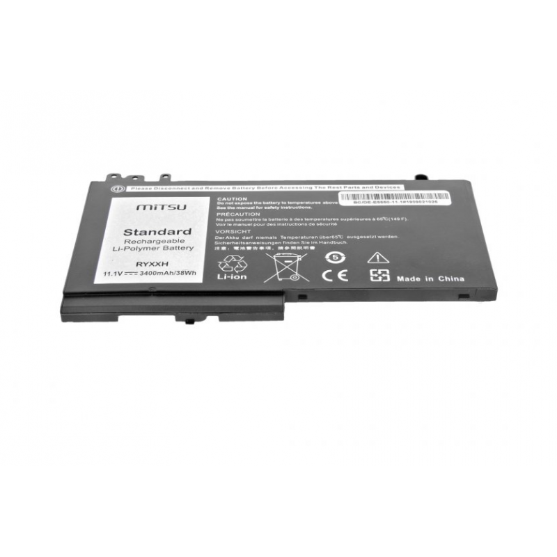Dell Latitude E5550, E5450 batéria Mitsu 3400mAh 38 Wh, 3 články Li-polymér 11.1V (10.8V)