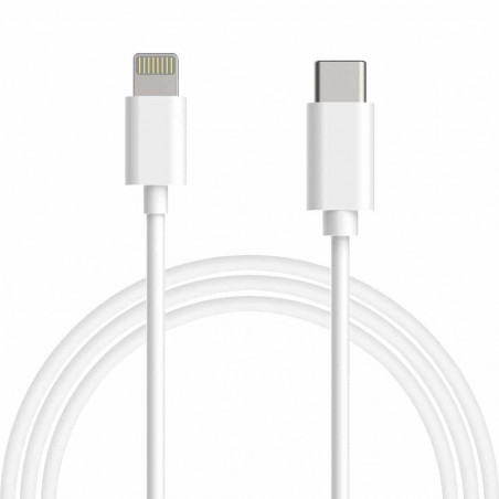 Kábel Lightning na USB-C pre Apple iPhone, 1m, biely