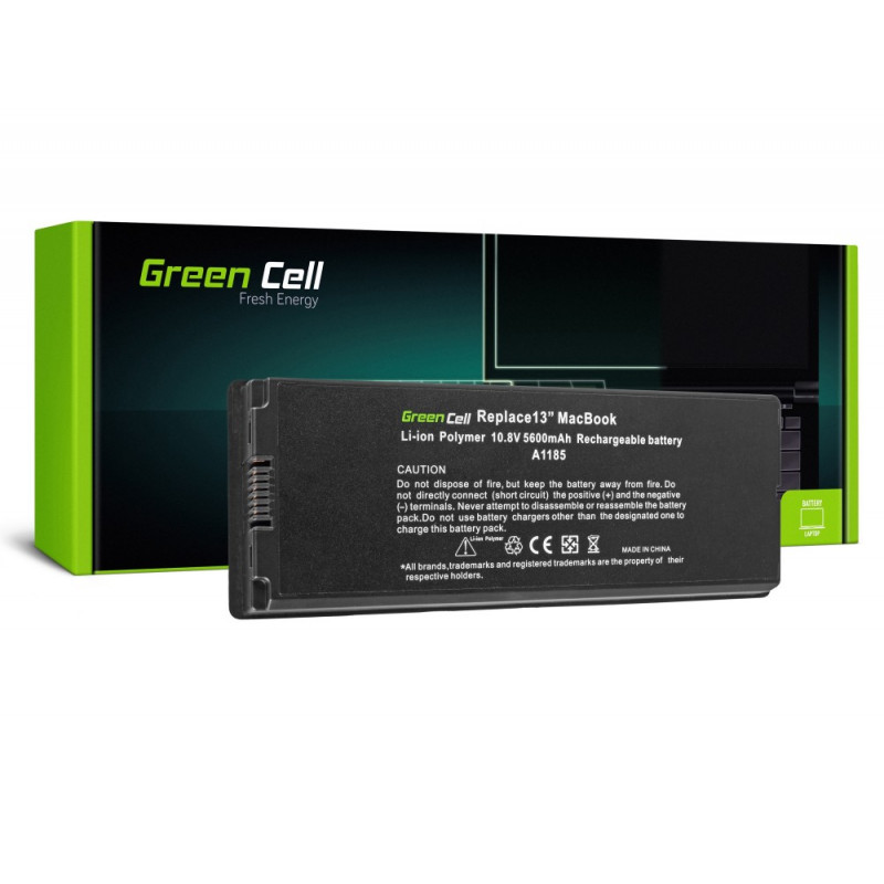 Green Cell Batérie pre Apple Macbook 13 A1181 2006-2009 (black) / 11,1V 5600mAh