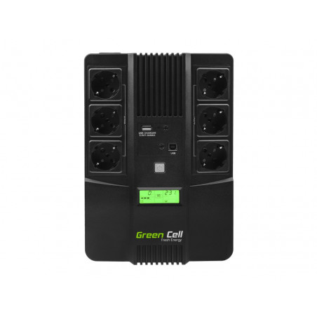 Záložný zdroj Green Cell ® UPS AiO 600VA LCD