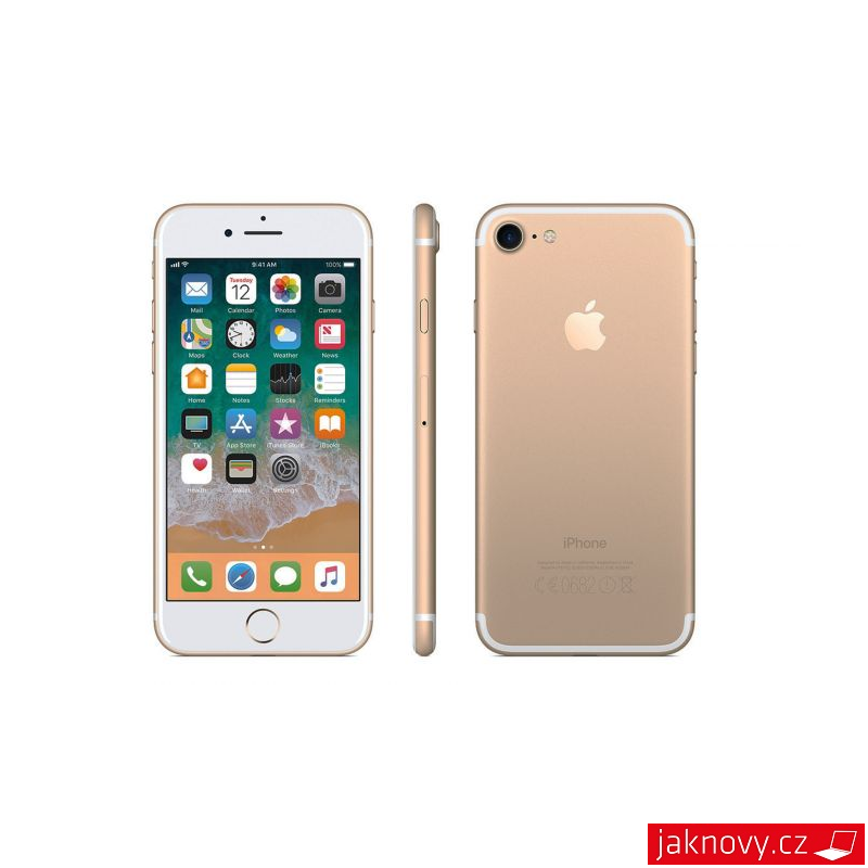 Apple iPhone 7 128GB Gold, class A-, used, warranty 12 months, VAT cannot  be deducted