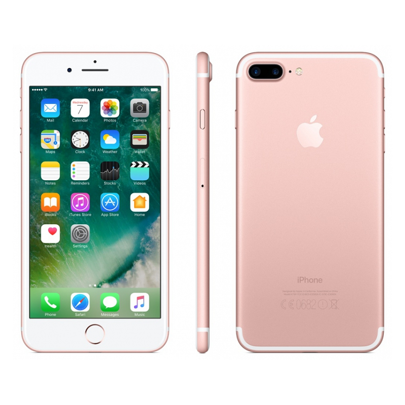 Apple iPhone 7 Plus 32GB Rose Gold, class A-, used, warranty 12 months, VAT cannot be deducted