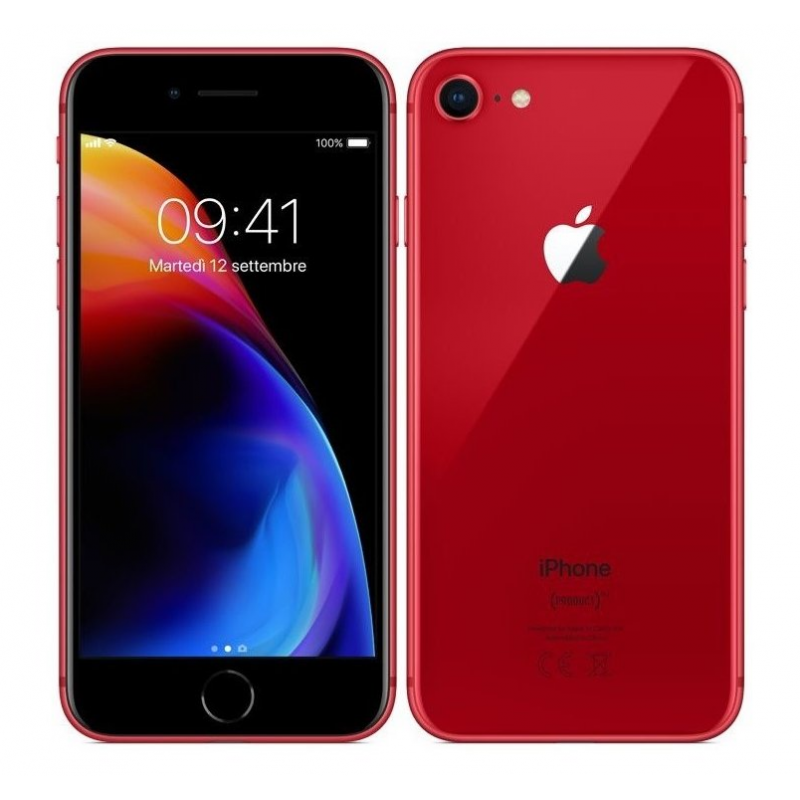 Apple iPhone 8 64GB Red, trieda A-, použitý, záruka 12 mesiacov