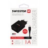 SWISSTEN NETWORK ADAPTER SMART IC, CE 1x USB 1 A POWER BLACK + SWISSTEN USB / L DATA CABLE
