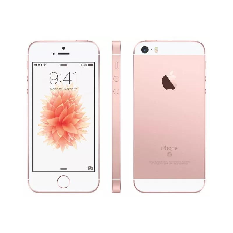Apple iPhone SE 128GB Rose Gold, class A-, used, warranty 12 months, VAT cannot be deducted